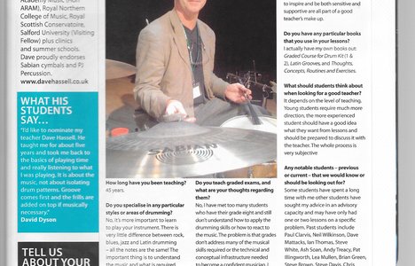Drummer Magazine Article - click to view